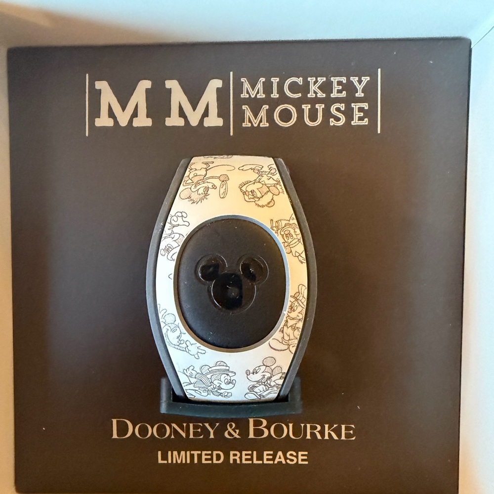 Dooney & Bourke Mickey Mouse MagicBand - Grey & White Sketch Design